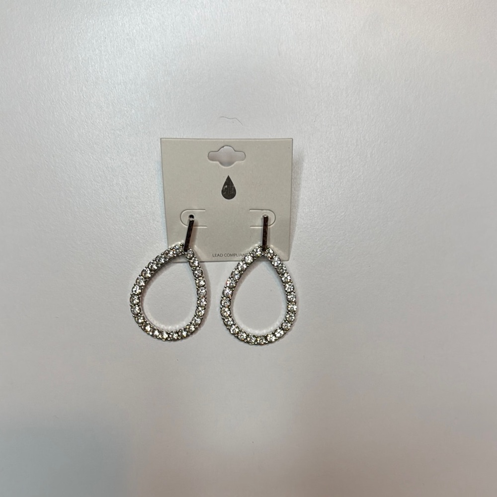 Elegant Silver Teardrop Earrings